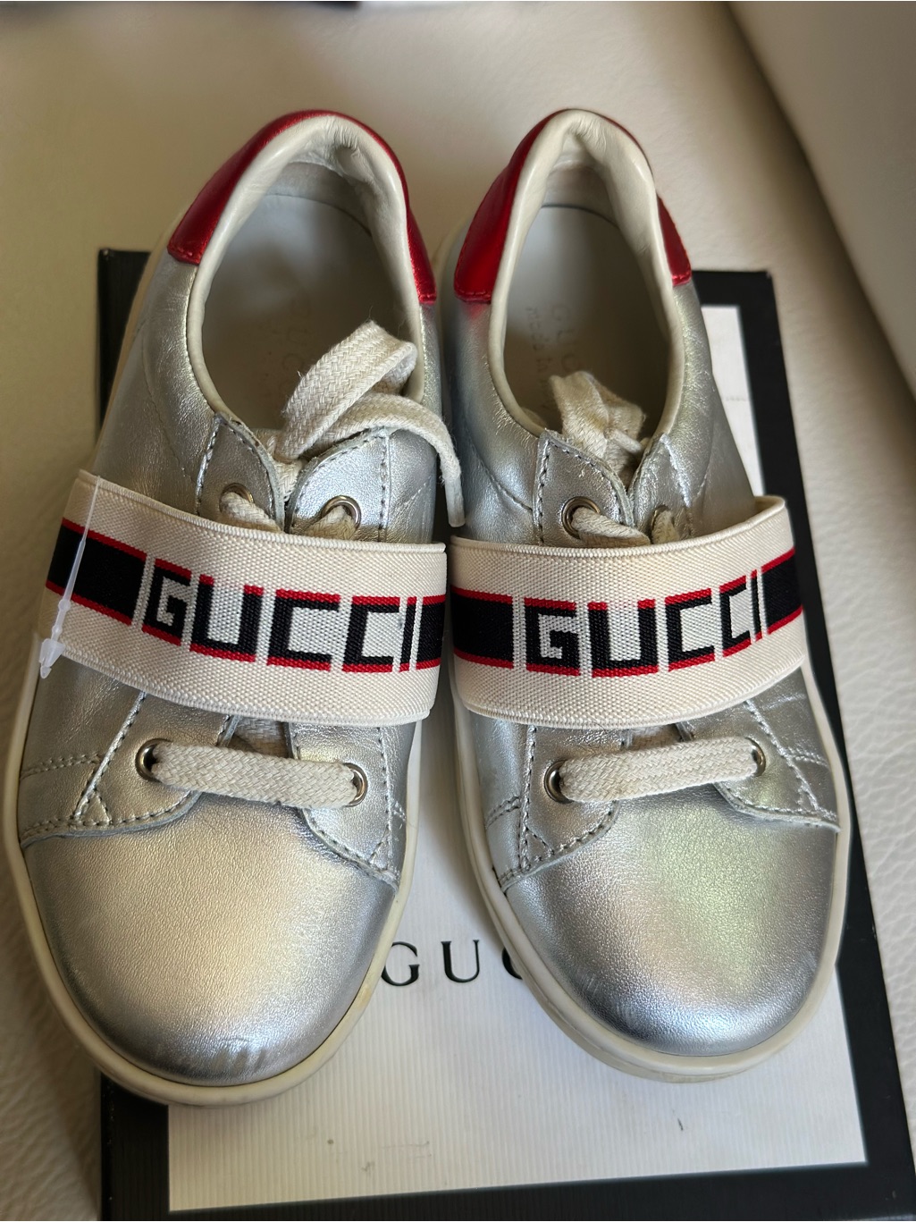 Authentic Gucci New Ace Toddler Sneakers